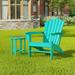 Polytrends Altura Outdoor Eco-Friendly All Weather Adirondack Chair with Side Table (2-Piece Set)