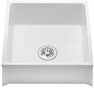 Zurn Elkay Z1996-24-AW White Composite Mop Sink - 24" x 24" x 10"