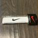 Nike Accessories | Nike Embroidered Terry Cloth Headband Sweat Band Workout New Vintage White Black | Color: Black/White | Size: Os