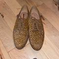 Madewell Shoes | Madewell Oxford Loafer In Spot Dot Calf Hair | Color: Brown | Size: 7