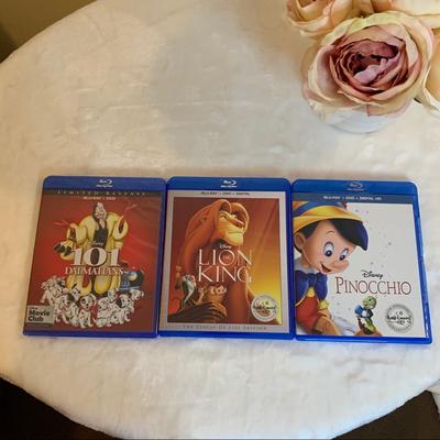 Disney Media | 3 Disney Classics Blu-Ray Plus Dvd Bundle | Color: Brown | Size: 3