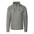 Men's Cutter & Buck Heathered Gray Washington Commanders Big Tall Mainsail Half-Zip Pullover Jacket