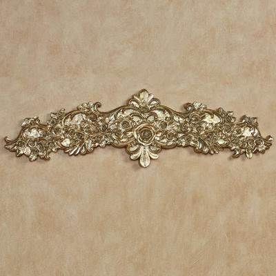 Victoria Rose Wall Topper Satin Gold , Satin Gold