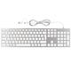 Yivandi All-Aluminum Keyboard for Apple Mac OS Device, Chic, Sleek and Durable Plug-N-Play Wired Keyboard with Numeric Keypad Directly Connect to iMac/Mac Mini/MacBook Laptop.