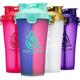 Hydra Cup 4 x Double Threat Shaker Bottles 852g 2 in 1 Pre - Protein on the Road