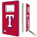 Texas Rangers 32GB Solid Design Credit Card USB Drive with Bottle Opener