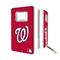 Washington Nationals 32GB Solid Design Credit Card USB Drive with Bottle Opener