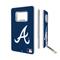 Atlanta Braves 32GB Solid Design Credit Card USB Drive with Bottle Opener