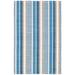 White 60 x 36 x 0.25 in Area Rug - Dash and Albert Rugs Always Greener Navy/French Blue Indoor/Outdoor Rug Recycled P.E.T, | Wayfair DA1741-35