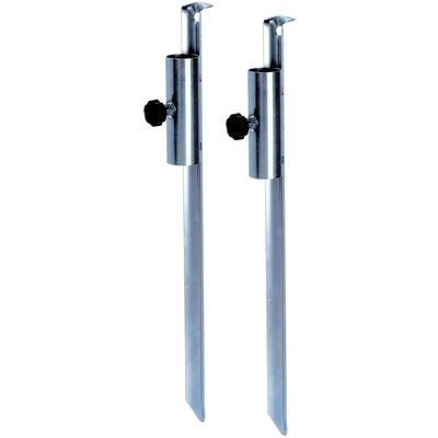 Metall Sonnenschirm Halter - 2er Set - Schirm Halterung mit Erdspieß und Fixierschraube Image