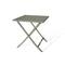 Table de jardin pliante en aluminium kaki