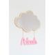 Wooden Cloud Shaped Kids Mirror, Personalized Gift, Cloud Nursery Decor, Baby Shower Gift, Sensory Toy, Christmas Gift for Baby, Name Sign
