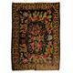 Hand-Woven Vintage Eastern European Bessarabian Kilim Rug with Flower Design, 100% Organic Wool and Natural Dyes. 6.8x9.3 Ft, BKK489.