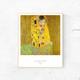 Vintage Klimt poster. The Kiss by Gustav Klimt - 1907, poster prints. Romantic kiss gift. A3, A2 and A1 Klimt print.