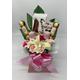Chocolate Bouquet Mother's Day Pink Galaxy Ferrero Rocher Stunning Silk Flowers & Yankee Candle Gift Hamper