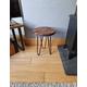Round Rustic Stool, with Steel Hairpin Legs (MULTIPLE SIZES)