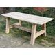 Oak outdoor garden dining table