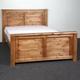 Solid Pine Chunky Panel Bed with High Foot End (3ft-6ft Available)