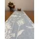 245 cm long Table Runner Grey Blue Decor table placement