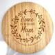 Personalised Lazy Susan Turntable Centrepiece | Rotating Cheese Serving Board | Gifts for Mum, Dad | Christmas, Mother's, Father's Day Gift