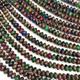 Multi Color Mosaic Quartz Rondelle Beads ,Gemstone Loose Beads 8x5mm