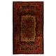 Hand-Woven Bessarabian Tapestry. Vintage Eastern European Kilim Rug with Flower Design, 100% Wool. 6.9x11.4 Ft, BKK490.