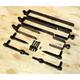 "12\"/18\"/24\" Heavy Duty Black Standard Double Strap Field Gate Hinges Set"