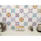 Mosaic Tile Stickers, 16 Per Pack, Waterproof Transfers For 100mm x 100mm or 4 Inch Kitchen or Bathroom Tiles BUY 2 Packs, GET 3 Packs GT08