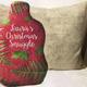 Personalised Hot Water Bottle - Gift For Her - Handmade Hot water Bottle - Personalised Hot Water Bottle Cover - Christmas Gift