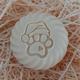 "Dog paw animal Christmas soap stamp - footprint: 1.30\" x 1.49\" (33 x 38mm)"
