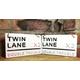 TWIN LANE-Double Trouble-London Street Sign-Wall Art-Gift for Sisters-Gifts for brothers-Twin Sign-Best Twin-Family-Siblings-Twinning