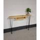 Rustic Console Table (With Storage) & Steel Hairpin Legs