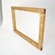 Wood Mirror - 7cm x 5cm - Main Image: Dark Pine - Smooth Design - Chunky Wood Driftwood Style Chic Dark