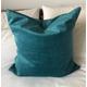Teal cushion cover, decorative cushion covers, boho decor, luxury pillow covers, mallard green velvet pillows, eclectic home accessories