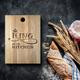 King Of The Kitchen - Large Personalised Solid Oak Chopping and Serving Board with Carved Message