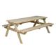 Wooden Pub Style Bench, Traditional Garden Picnic Table and Bench, Fortem