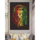 Canvas print, Rasta Lion, Framed Canvas, Rasta, Lion, Cool Lion, printed wall art, wall art, luxury, , quality, art work, digital art