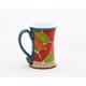 Ceramic Coffee Mug, Handmade Pottery Tea Cup, Turquoise Coffee Cup, Wheel Thrown Mug, Stoneware Mug, Hostess gift, Tri Ushi