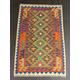 Kilim Rug, Handmade Artisan Afghan Turkish Aztec Natural Wool Kilim Rug 149x98 CM