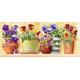 Grafitec Printed Tapestry/Needlepoint Kit - Pansy Pots