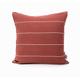 Striped Cushion Cover Stripe Pillow Covers 20x20, Linen Throw Pillow Cover Rust Linen Cushion Covers White Stripes, Book Nook Pillow Cases