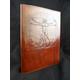 A5 Handmade Refillable Leather Journal - Leonardo da Vinci's VITRUVIAN MAN - Choice of Paper