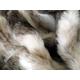 Italian Wolf Faux Fur Throw for Bed or Sofa | Striped fur throw | Many sizes | Main fur both sides | Luxury fur blanket | Fur blanket throw