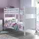 New England White Wooden Bunk Bed Frame Only