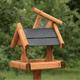 Verwood Large Slate Roof Bird Table with Removable Nut Feeder