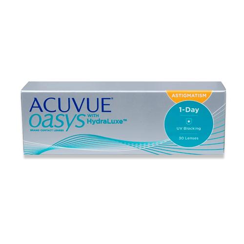 Johnson & Johnson Acuvue Oasys 1-Day for Astigmatism (30er Packung) Tageslinsen (-2.5 dpt, Zyl. -1,75, Achse 80 ° & BC 8.5) mit UV-Schutz