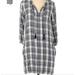 Madewell Dresses | Casual Madewell Plaid Shift Dress | Color: Blue/White | Size: S