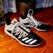 Adidas Shoes | Adidas Adizero Afterburner 7 Baseball Metal Cleats Men's Size 8 | Color: Black/White | Size: 8