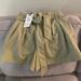 Zara Shorts | Green Leather High Waisted Shorts From Zara Never Worn . | Color: Green | Size: 28