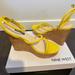 Nine West Shoes | Brand New. Never Worn. Nine West Cork Platform Heel. | Color: Yellow | Size: 7